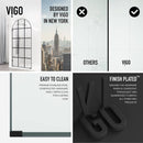 Arden 78" High x 34" Wide Hinged Framed Shower Door with Clear Glass - image 6