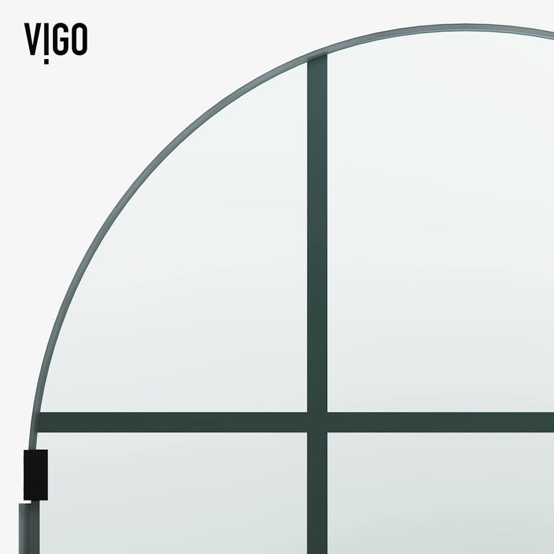 Arden 78" High x 34" Wide Hinged Framed Shower Door with Clear Glass - image 10