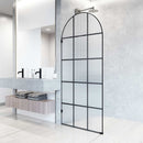 Arden 78" High x 34" Wide Hinged Framed Shower Door with Ribbed Glass - image 7