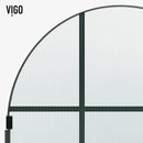 Arden 78" High x 34" Wide Hinged Framed Shower Door with Ribbed Glass - image 10