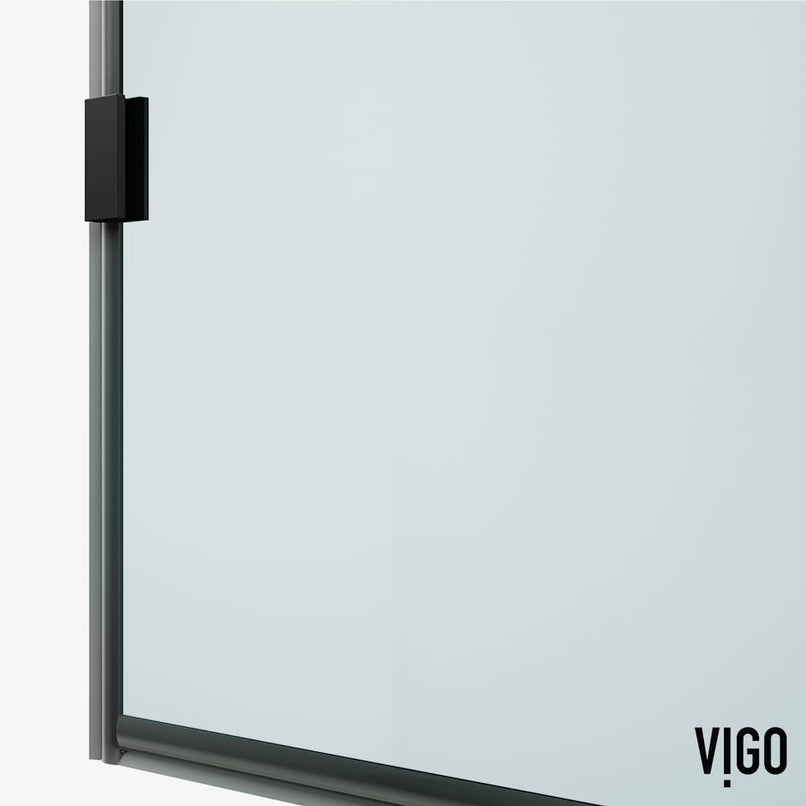 Arden 78" High x 34" Wide Hinged Framed Shower Door with Clear Glass - image 9
