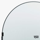 Arden 78" High x 34" Wide Hinged Framed Shower Door with Ribbed Glass - image 10