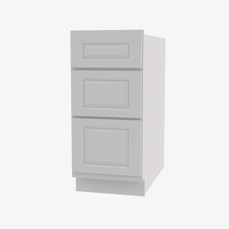 GW-DB21 3 21 Inch 3 Drawer Pack Base Cabinet | Gramercy White - image 1
