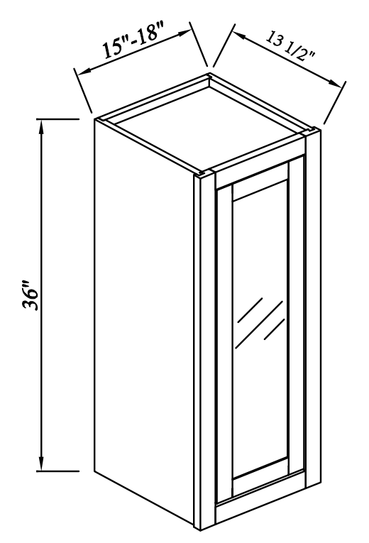30" High Double Door Wall Cabinets