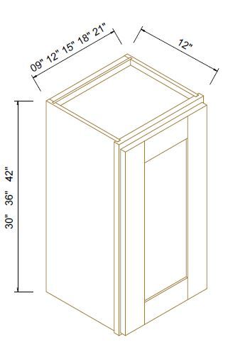 30" High Double Door Wall Cabinets