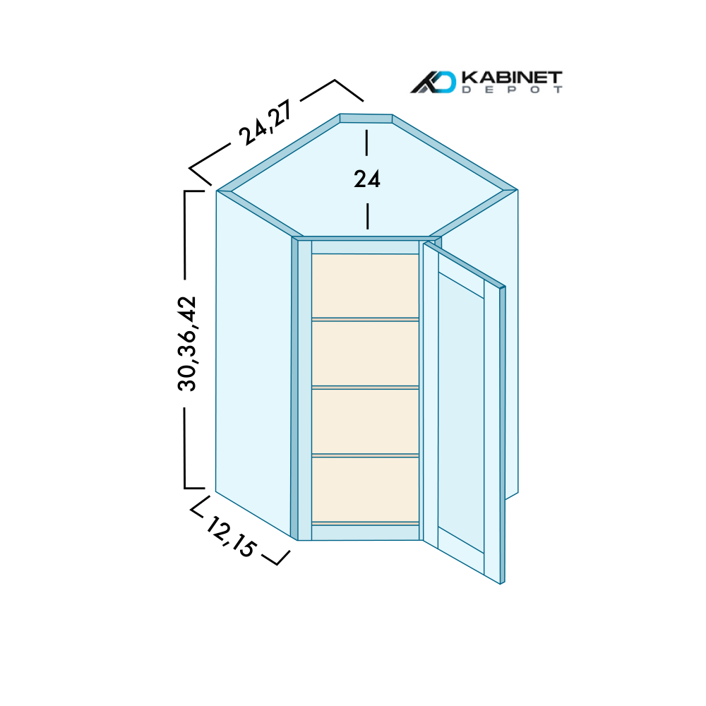 Wall Diagonal Corner Cabinets