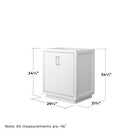 Icon 30" Single Free Standing Vanity Cabinet - Less Vanity Top - image 6