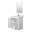 Icon 30" Free Standing Single Basin Vanity Set with Cabinet, Marble Vanity Top, and Framed Mirror - image 10