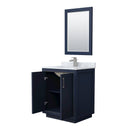 Icon 30" Free Standing Single Basin Vanity Set with Cabinet, Marble Vanity Top, and Framed Mirror - image 13