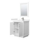 Icon 30" Free Standing Single Basin Vanity Set with Cabinet, Cultured Marble Vanity Top, and Framed Mirror - image 2