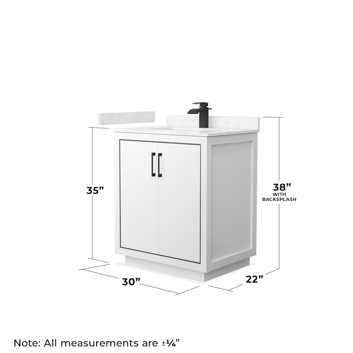 Icon 30" Free Standing Single Basin Vanity Set with Cabinet, Cultured Marble Vanity Top, and Framed Mirror