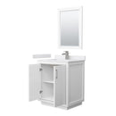 Icon 30" Free Standing Single Basin Vanity Set with Cabinet, Cultured Marble Vanity Top, and Framed Mirror - image 10