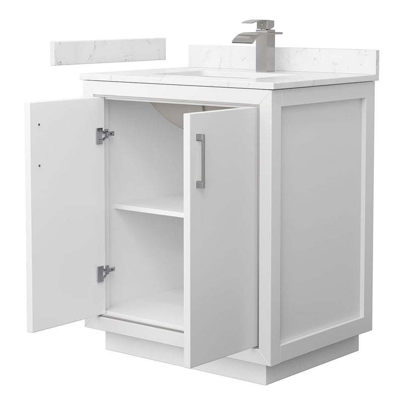 Icon 30" Free Standing Single Basin Vanity Set with Cabinet and Cultured Marble Vanity Top - image 2