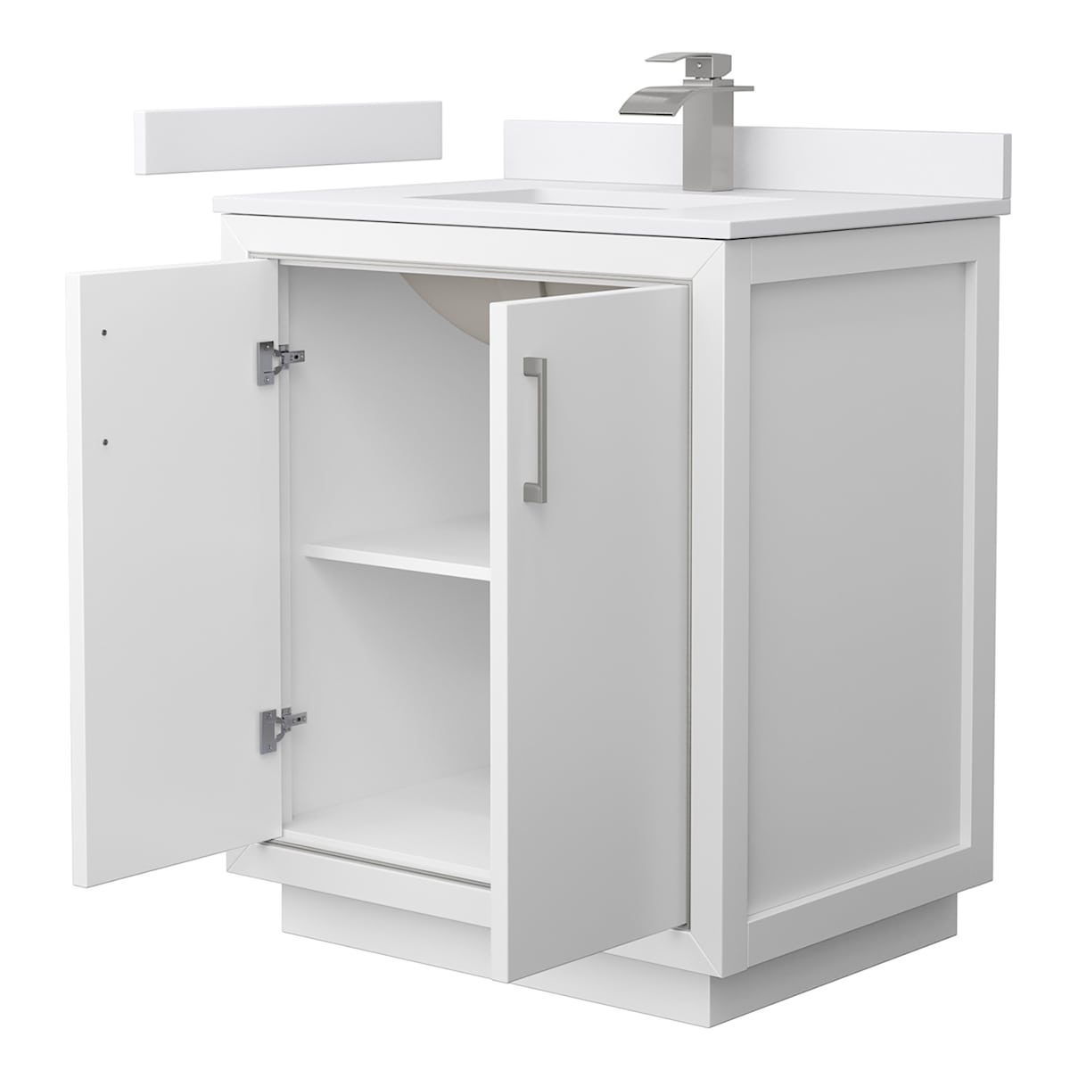 Icon 30" Free Standing Single Basin Vanity Set with Cabinet and Cultured Marble Vanity Top