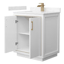 Icon 30" Free Standing Single Basin Vanity Set with Cabinet and Cultured Marble Vanity Top - image 12