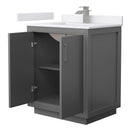 Icon 30" Free Standing Single Basin Vanity Set with Cabinet and Cultured Marble Vanity Top - image 15