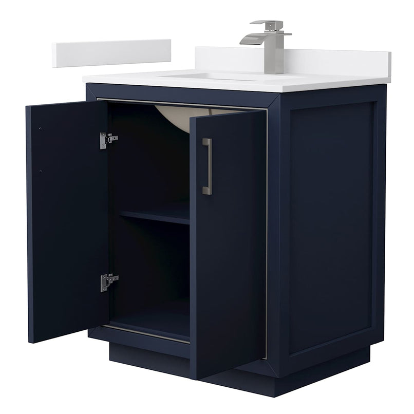 Icon 30" Free Standing Single Basin Vanity Set with Cabinet and Cultured Marble Vanity Top - image 19