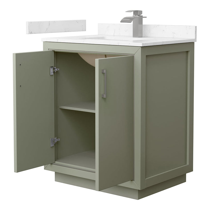 Icon 30" Free Standing Single Basin Vanity Set with Cabinet and Cultured Marble Vanity Top - image 20
