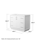 Icon 42" Single Free Standing Vanity Cabinet - Less Vanity Top - image 6