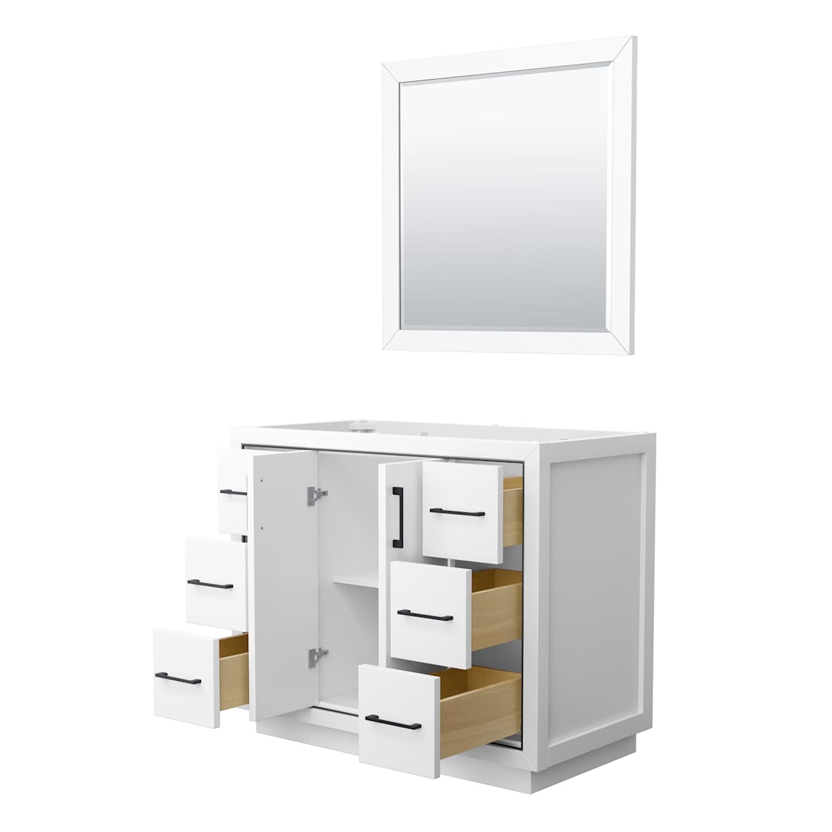 Icon 42" Single Free Standing Vanity Cabinet - Less Vanity Top