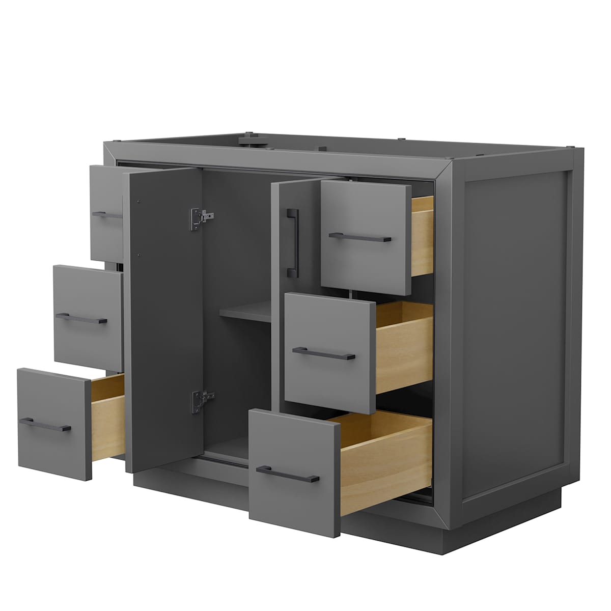 Icon 42" Single Free Standing Vanity Cabinet Only - Less Vanity Top