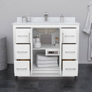 Icon 42" Free Standing Single Basin Vanity Set with Cabinet and Marble Vanity Top - image 3