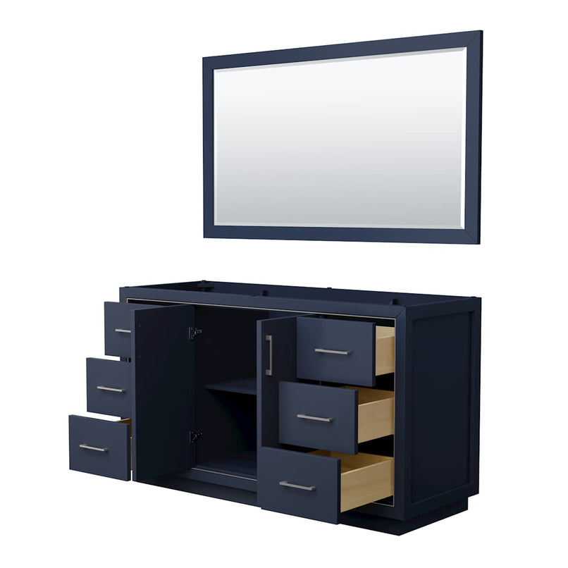 Icon 60" Single Free Standing Vanity Cabinet - Less Vanity Top - image 13