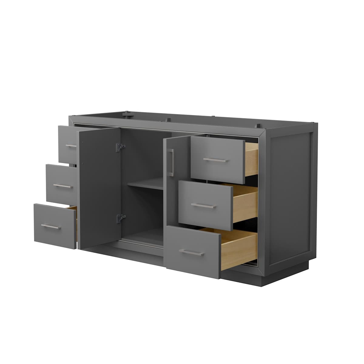 Icon 60" Single Free Standing Vanity Cabinet Only - Less Vanity Top - image 9