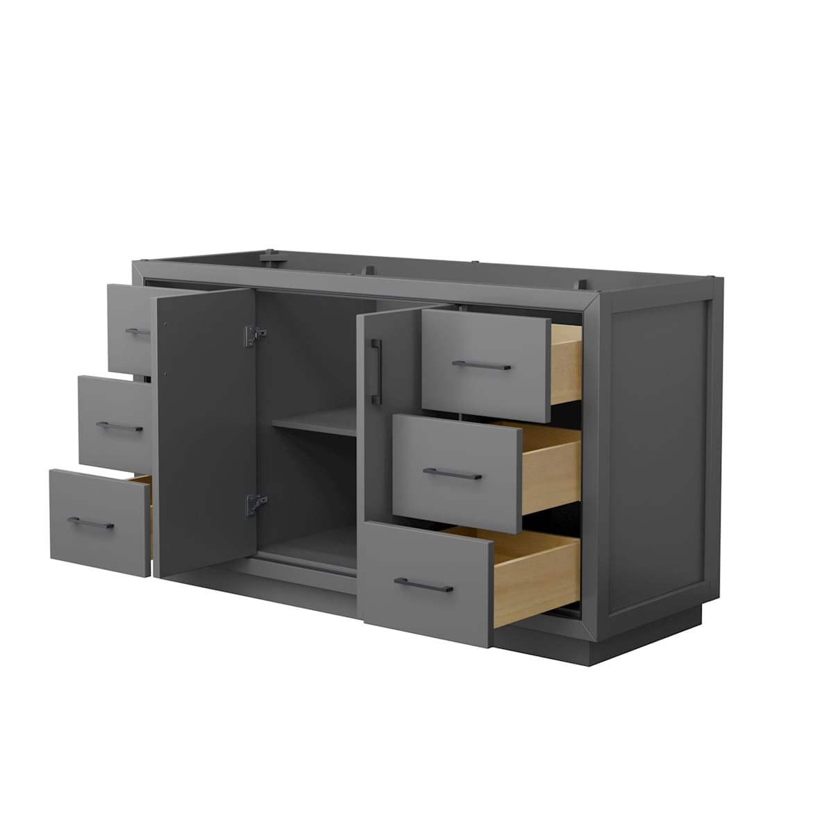 Icon 60" Single Free Standing Vanity Cabinet Only - Less Vanity Top