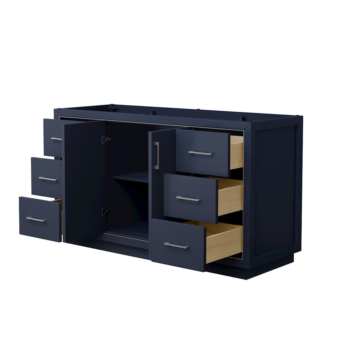 Icon 60" Single Free Standing Vanity Cabinet Only - Less Vanity Top