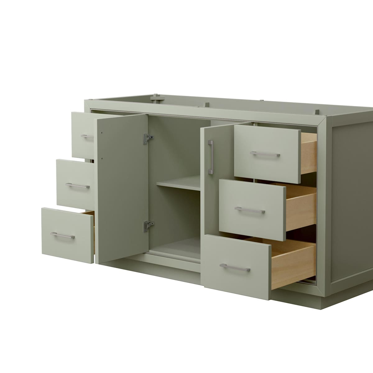 Icon 60" Single Free Standing Vanity Cabinet Only - Less Vanity Top
