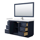 Icon 60" Free Standing Single Basin Vanity Set with Cabinet, Cultured Marble Vanity Top, and Framed Mirror - image 19