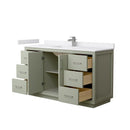 Icon 60" Free Standing Single Basin Vanity Set with Cabinet and Cultured Marble Vanity Top - image 21