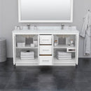Icon 66" Double Free Standing Vanity Cabinet - Less Vanity Top - image 3