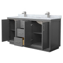Icon 66" Free Standing Double Basin Vanity Set with Cabinet and Marble Vanity Top - image 10