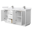 Icon 66" Free Standing Double Basin Vanity Set with Cabinet and Cultured Marble Vanity Top - image 9
