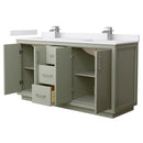 Icon 66" Free Standing Double Basin Vanity Set with Cabinet and Cultured Marble Vanity Top - image 21