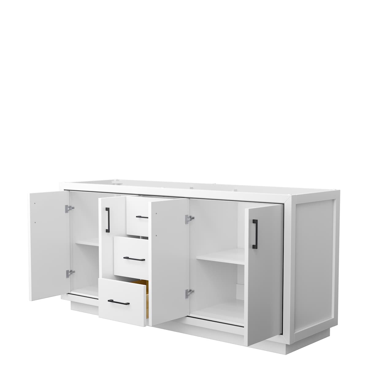 Icon 71" Double Free Standing Vanity Cabinet - Less Vanity Top