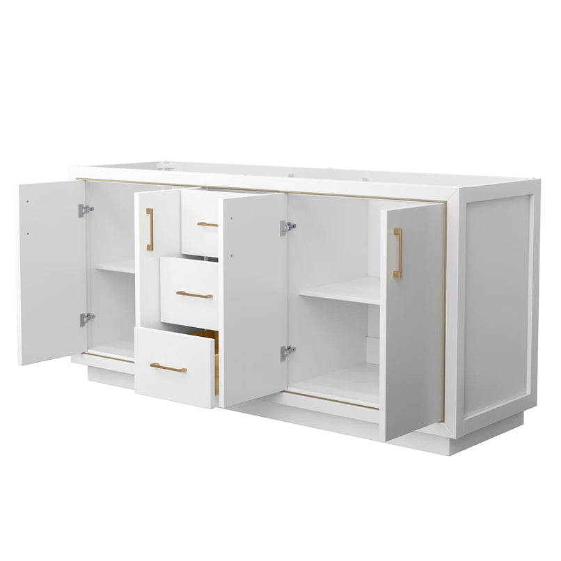 Icon 71" Double Free Standing Vanity Cabinet Only - Less Vanity Top - image 8