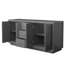 Icon 71" Double Free Standing Vanity Cabinet Only - Less Vanity Top - image 9