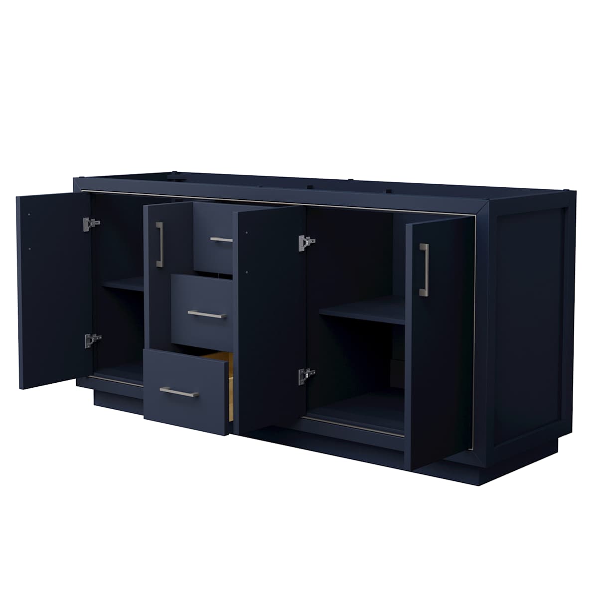 Icon 71" Double Free Standing Vanity Cabinet Only - Less Vanity Top - image 11