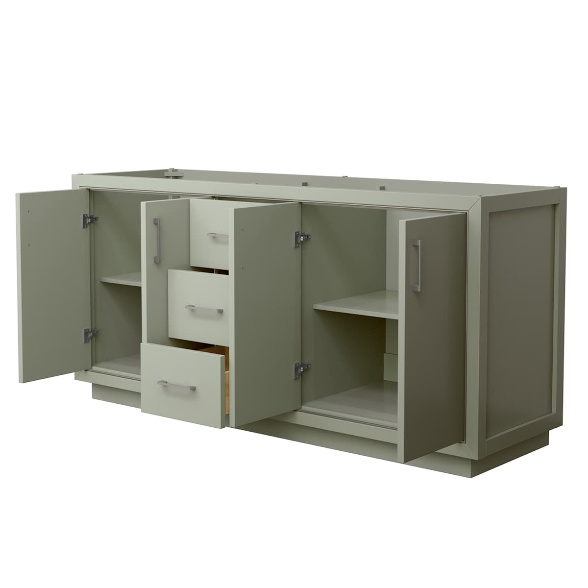 Icon 71" Double Free Standing Vanity Cabinet Only - Less Vanity Top