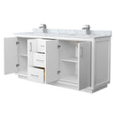 Icon 72" Free Standing Double Basin Vanity Set with Cabinet and Marble Vanity Top - image 2