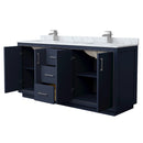Icon 72" Free Standing Double Basin Vanity Set with Cabinet and Marble Vanity Top - image 12