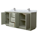 Icon 72" Free Standing Double Basin Vanity Set with Cabinet and Marble Vanity Top - image 13