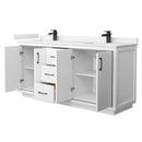 Icon 72" Free Standing Double Basin Vanity Set with Cabinet and Cultured Marble Vanity Top - image 11