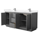 Icon 72" Free Standing Double Basin Vanity Set with Cabinet and Cultured Marble Vanity Top - image 14