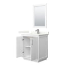 Icon 30" Free Standing Single Basin Vanity Set with Cabinet, Quartz Vanity Top, and Framed Mirror - image 2