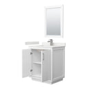 Icon 30" Free Standing Single Basin Vanity Set with Cabinet, Quartz Vanity Top, and Framed Mirror - image 9