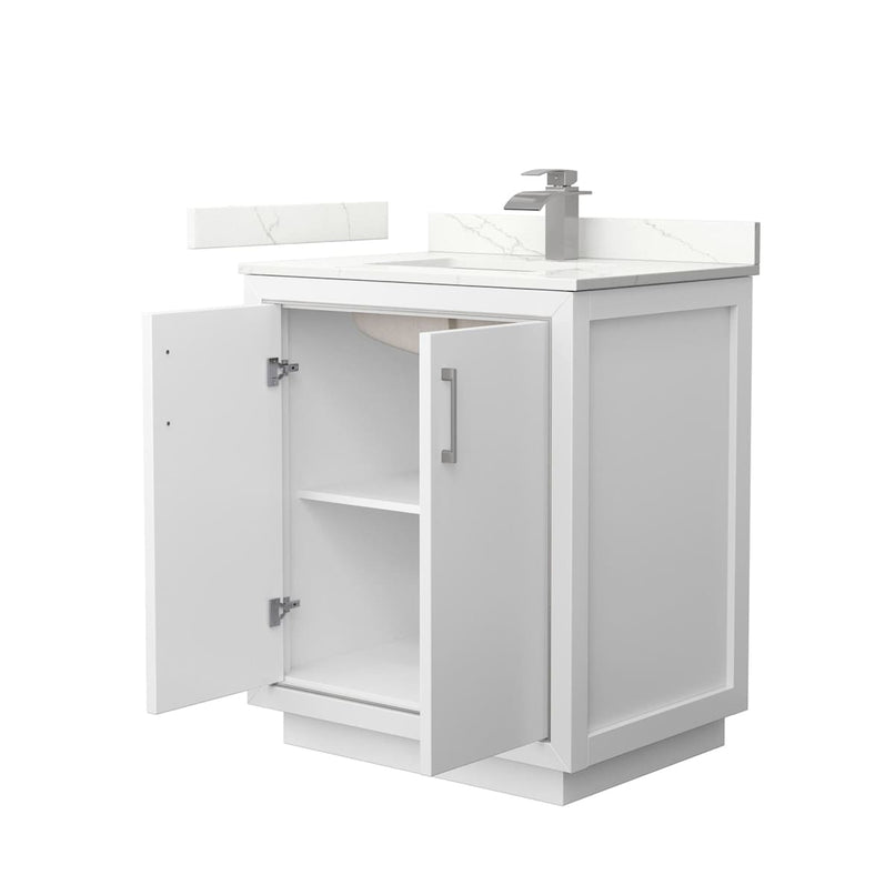 Icon 30" Free Standing Single Basin Vanity Set with Cabinet and Quartz Vanity Top - image 2